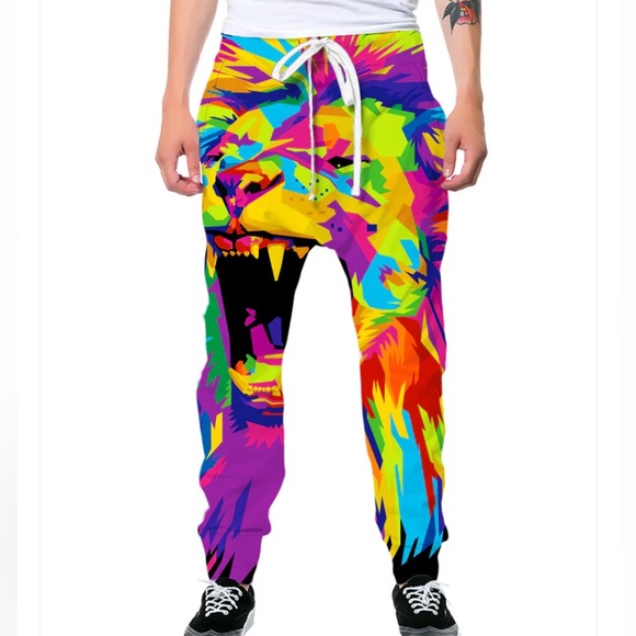 NEW IEDM PSYCHEDELIC LION JOGGER SIZE: L - Picture 1 of 6